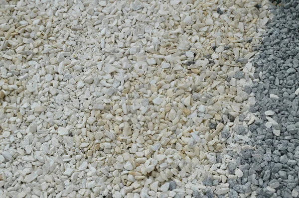 White pebble background with small round stones — Stock Photo, Image
