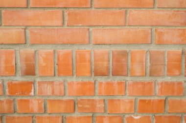 Turuncu tuğla duvar, tuğla çimento ile arka plan