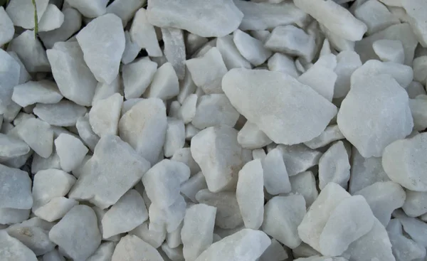 Background white pebble, gravel, stones — Stock Photo, Image