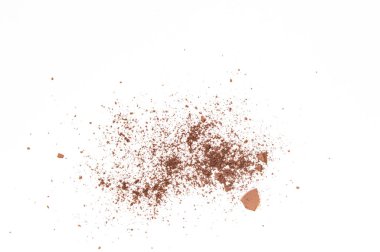 Beyaz makro izole kırık mavi göz farı