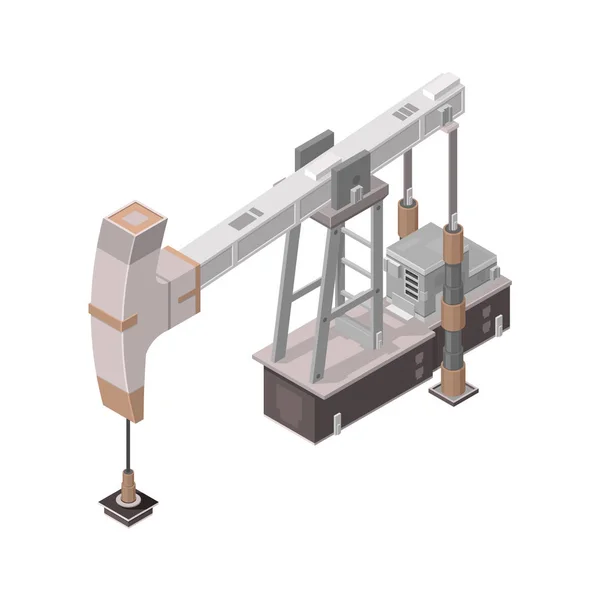 Ícone isométrico de Derrick de óleo . —  Vetores de Stock