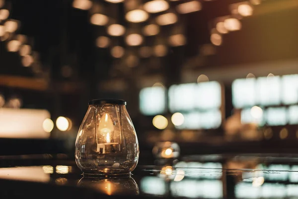 Candle Light Dark Bokeh — Stock Photo, Image