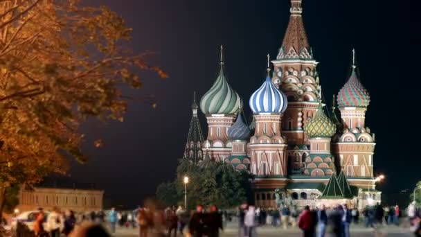 Città di notte Mosca — Video Stock