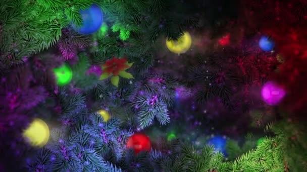 クリスマスと冬の背景 — ストック動画