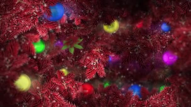 Kerstmis Winter Achtergrond — Stockvideo