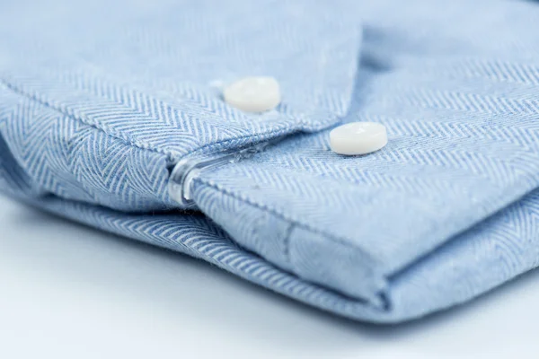 Camisa azul con bordado — Foto de Stock