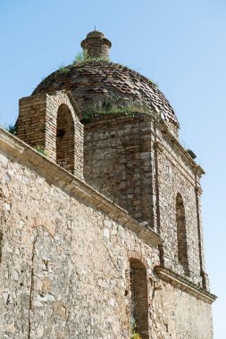 Eski şehir Craco Basilicata