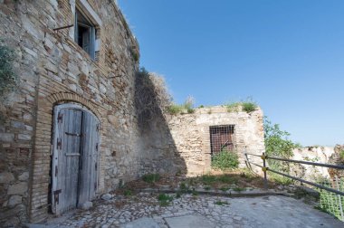 Eski şehir Craco Basilicata