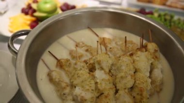 lezzetli tavuk kebabı.