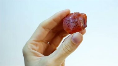Carnelian - turuncu şeritli mineral kalsedon var. Carnelian tutan kuyumcu