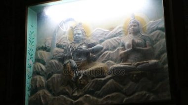 Hindu Tanrı ve Tanrıça heykelleri. El sanatları ve sanat Hindistan. Jaipur (Rajasthan Murti el yapımı imalatı). 