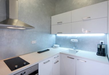 modern beyaz mutfak