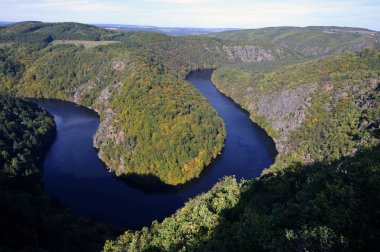 At nalı bend Vltava Nehri'nin