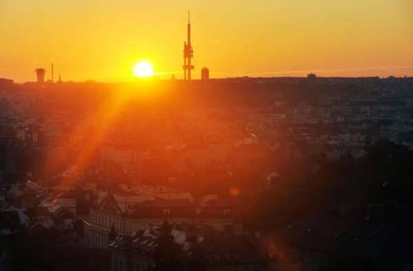 Nascer do sol em Praga — Fotografia de Stock