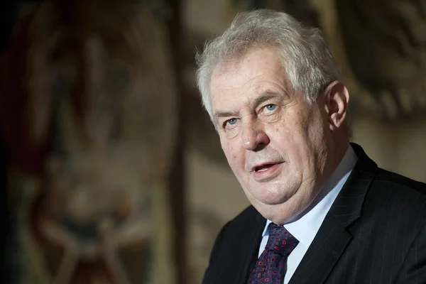 Czech president Milos Zeman — Stock Photo, Image