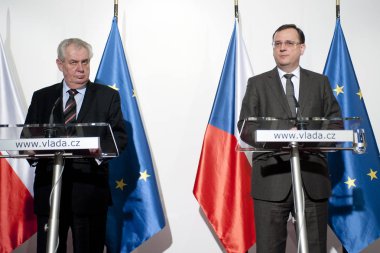 Milos Zeman ve Petr Necas
