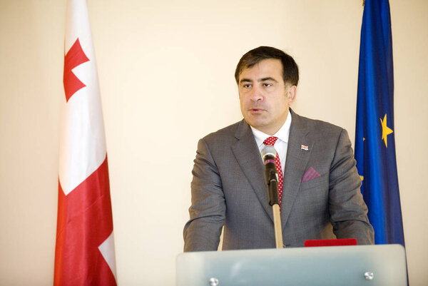 Georgian president Mikheil Saakashvili