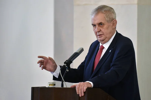 Tjeckisk president Milos Zeman — Stockfoto