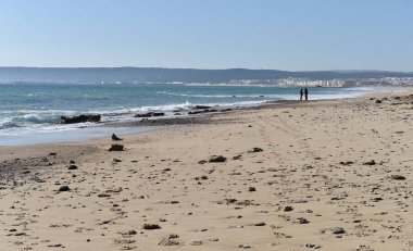 İspanya 'daki kumlu sahil