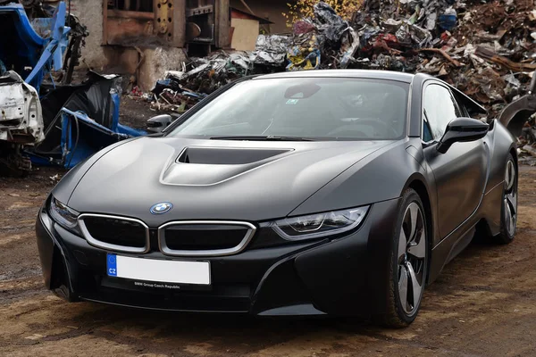 Negro BMW i8 — Foto de Stock