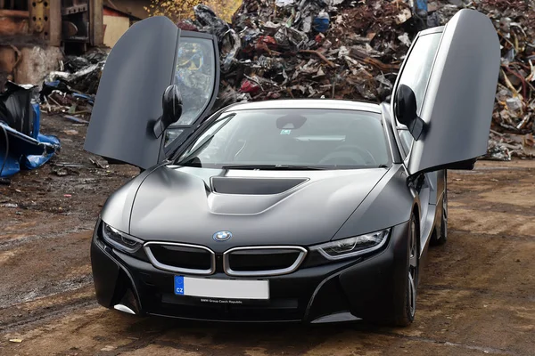 Μαύρο Bmw i8 — Φωτογραφία Αρχείου