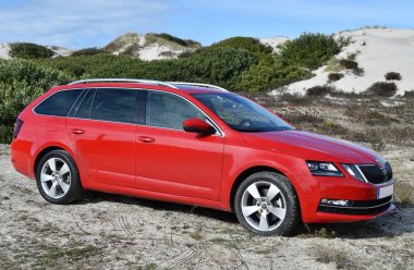 AVEIRO, PORTUGAL - FEBRUARY 11, 2017: Skoda Octavia Combi in Aveiro, Portugal, February 11, 2017.