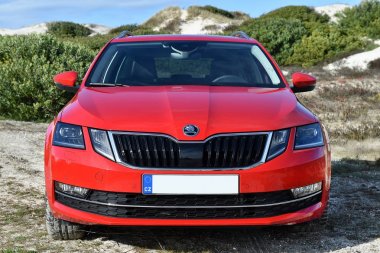 AVEIRO, PORTUGAL - FEBRUARY 11, 2017: Skoda Octavia Combi in Aveiro, Portugal, February 11, 2017.