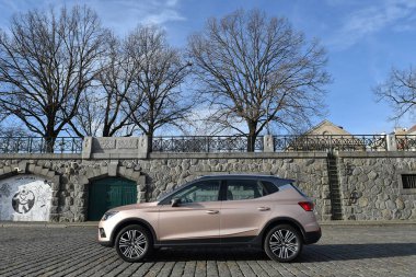 Prague, Çek Cumhuriyeti - 31 Ocak 2018: koltuk Arona Prag, Çek Cumhuriyeti, 31 Ocak 2018.