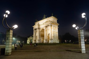 Arch barış sempione Parkı, milan, İtalya