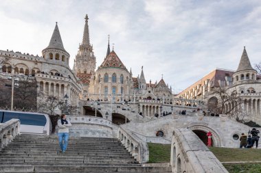 Fisherman's Burcu ve Matthias kilise Budapeşte, Macaristan