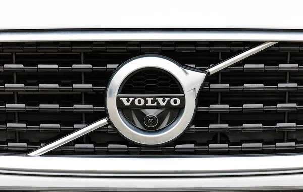 Πράγα Τσεχία Ιανουαρίου 2020 Λογότυπο Του Οχήματος Volvo Στην Πράγα — Φωτογραφία Αρχείου