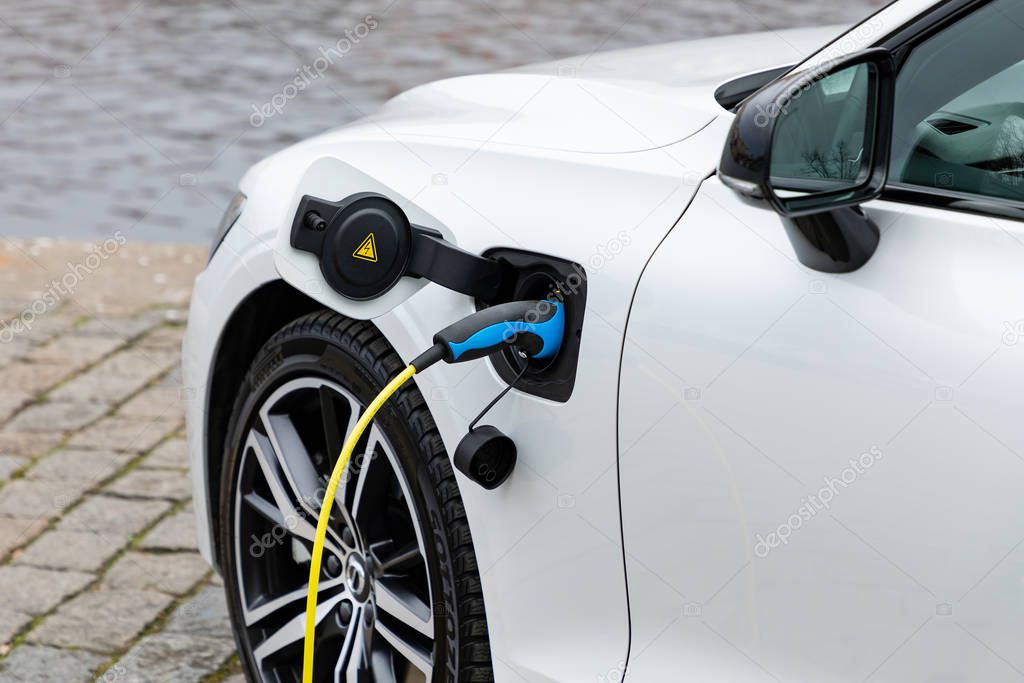 Charging of electric car in the city