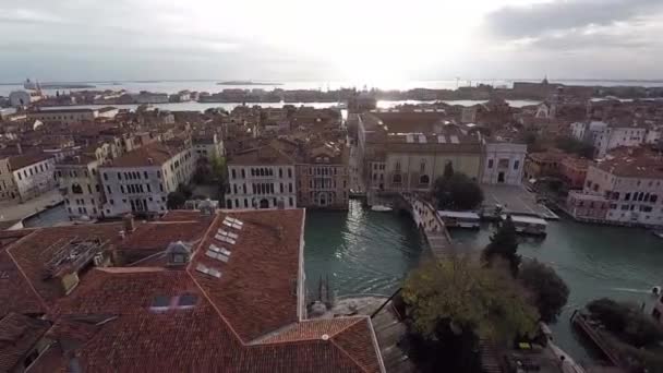 Venice views from the copter — Stock Video