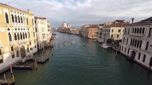 Venice views from the copter — Stock Video