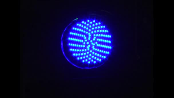 Lanterna Discoteca Brilhante Azul Tons Vermelhos Preparação Luz Para Evento — Vídeo de Stock