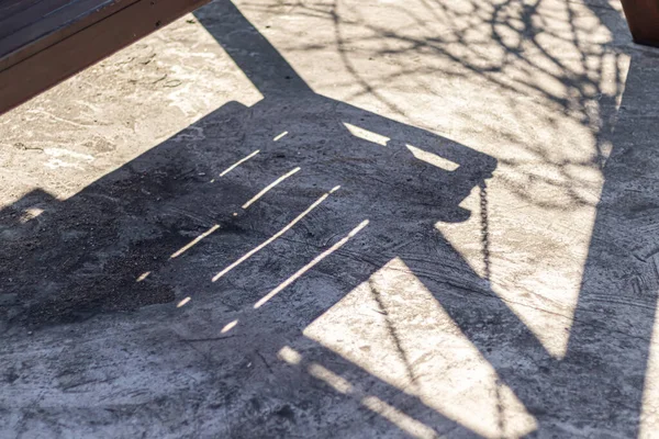 Alte Betonmauer Natürliche Struktur Heller Hintergrund Die Schatten Kopierraum — Stockfoto