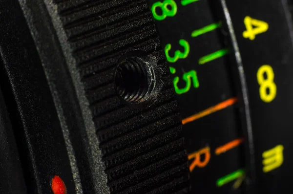 The lens bayonet close-up — Stock Photo, Image