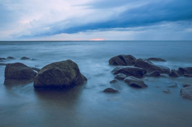 Baltık denizde fırtına.