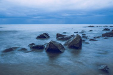 Baltık denizde fırtına.