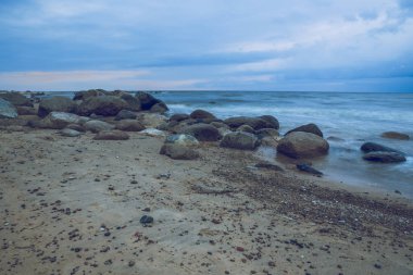 Baltık denizde fırtına.