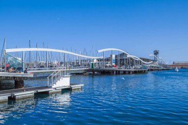 Barselona şehir merkezinde, İspanya.