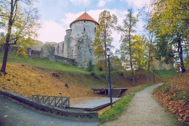 Cesis, Letonya, 2016, sokak görünümü. 
