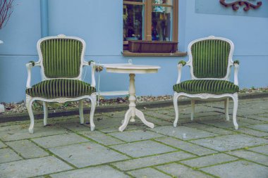 Bahar Litvanya. Kaunas eski kale görünümü. 