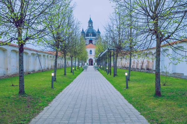 Primavera en Lituania. Castillo viejo en Kaunas . — Foto de Stock