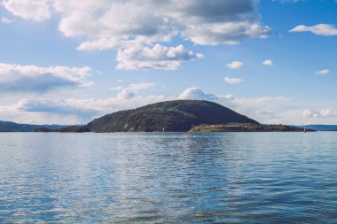 Bahar Oslo, Norvegia. Görünüm strets, doğa Oslo. 