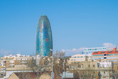 Barcelona, İspanya, 2013. Bahar İspanya. Görünüm strets, doğada 