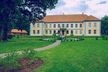 Letonya, şehir Veselava, eski kale.