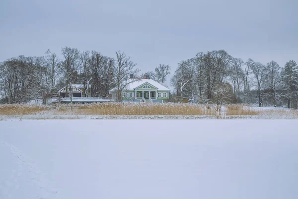 Cold winter in Latvia. — Stock Photo, Image