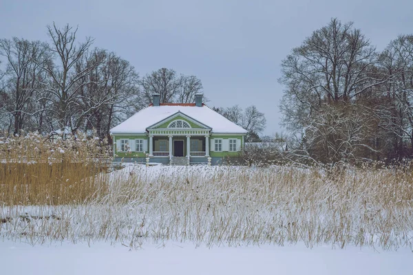 Холодная зима в Латвии . — стоковое фото