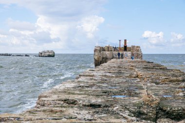 Baltık beach köstebek, Liepaja, Letonya.